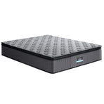 Giselle Bedding Solene Euro Top pocket spring mattress, double, grey, edge support