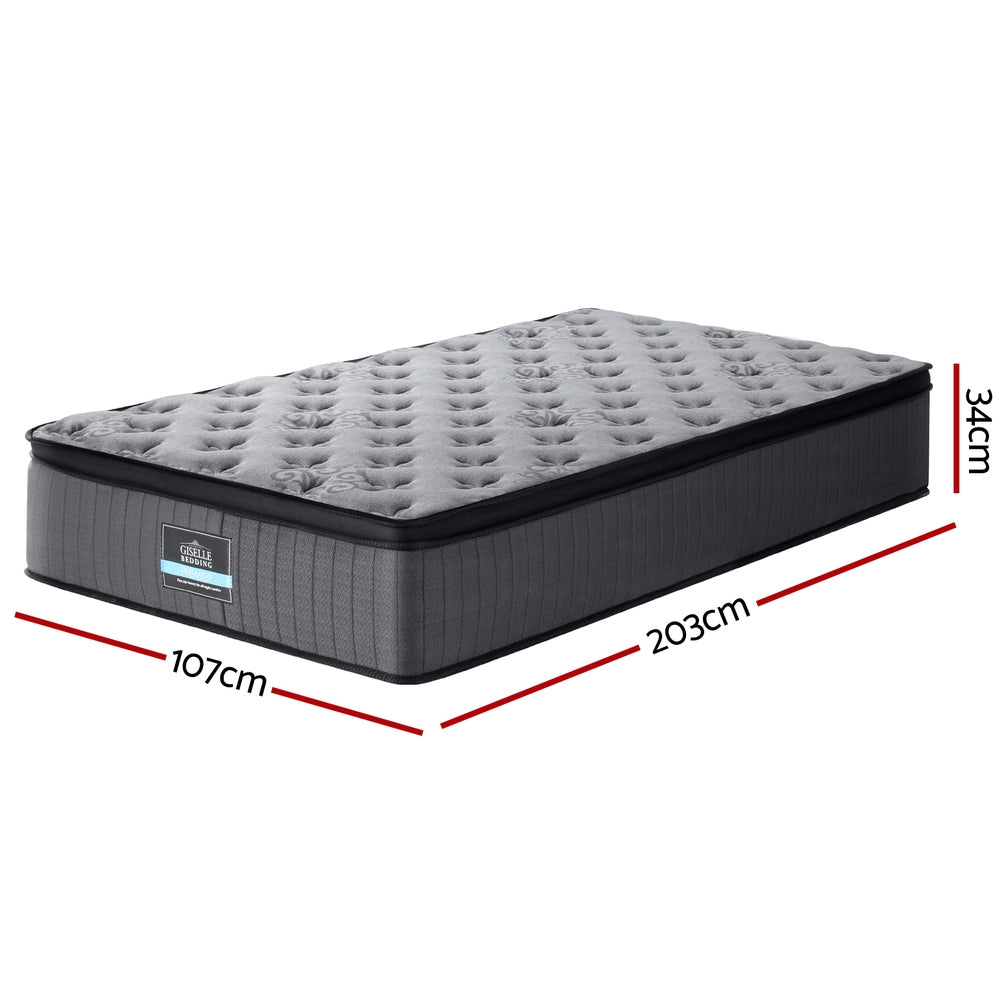 Aster hybrid 22cms thickness euro top matttress-double