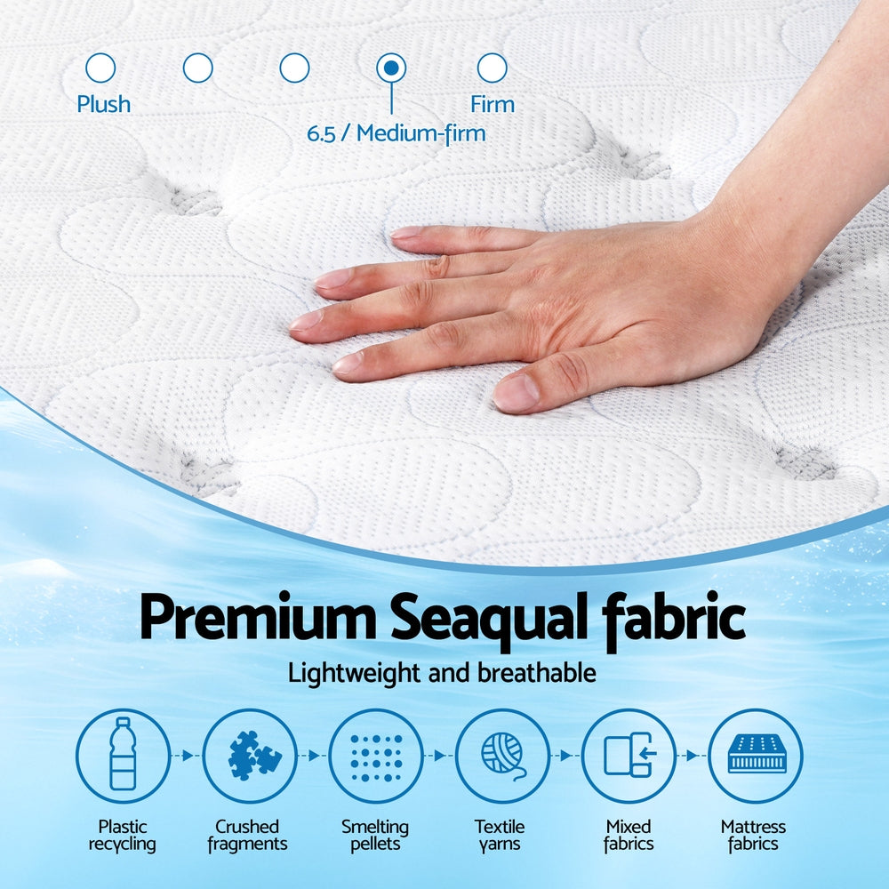 Giselle Bedding 30cm Mattress Gel Foam Pocket Spring Queen