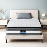 Giselle Bedding 30cm Mattress Gel Foam Pocket Spring Single - Close-Up Angle