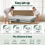 20cm Giselle Mattress Double Green Tea Mattresses - Rear View