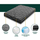 Giselle Bedding 31cm Mattress Euro Top King - Side View