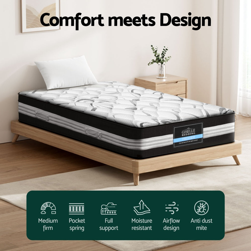 Giselle Bedding 30cm Mattress Medium Firm King