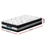 Giselle Bedding 30cm Mattress Medium Firm King - Side View