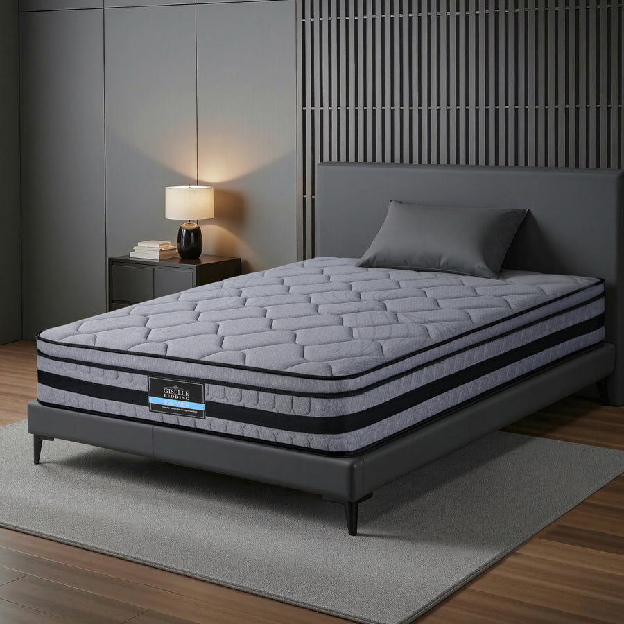 Giselle Bedding 34cm King Single Mattress Hybrid, Pocket Spring Bed Mattress
