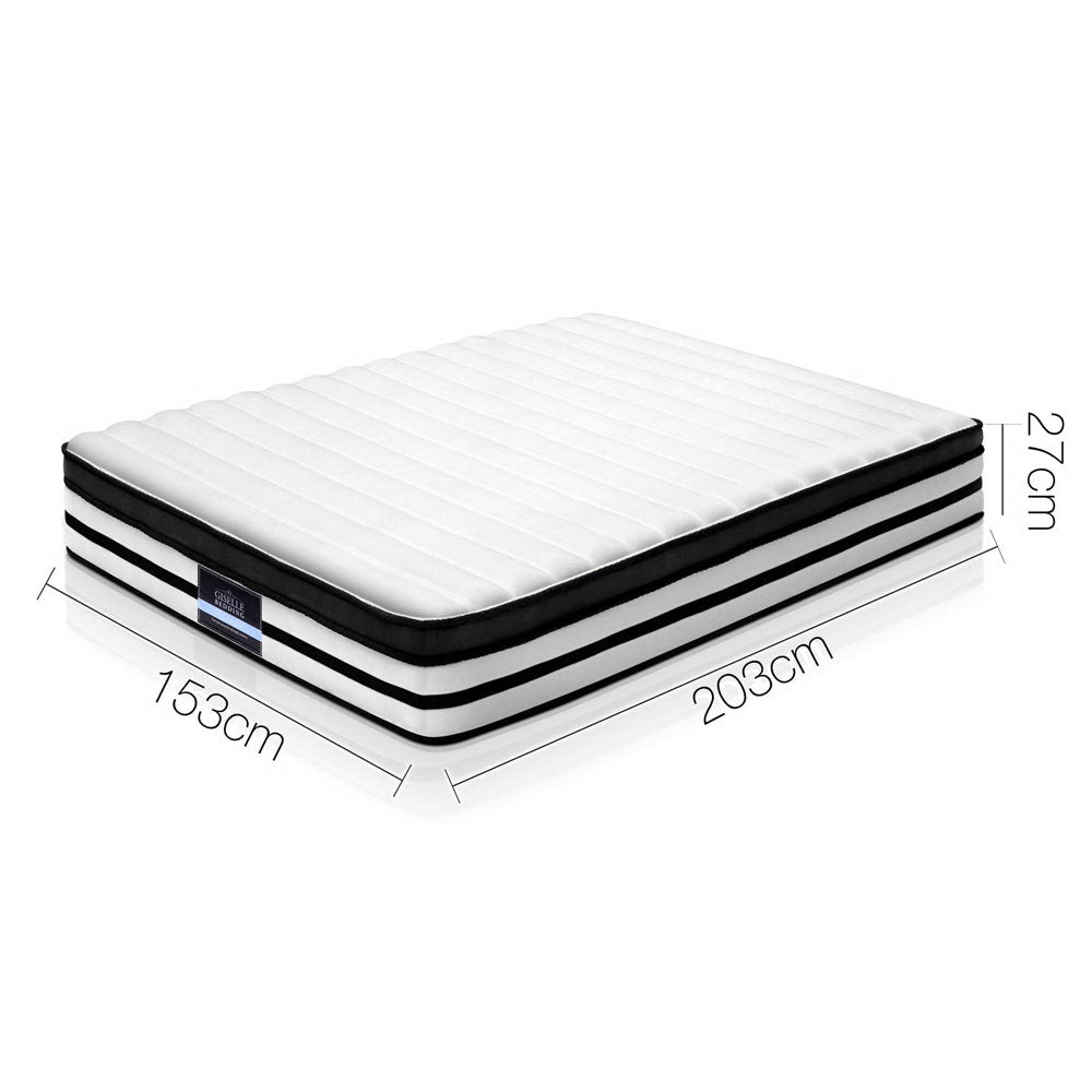 Giselle Bedding 18cm Mattress Medium Soft w/Pillows King Single