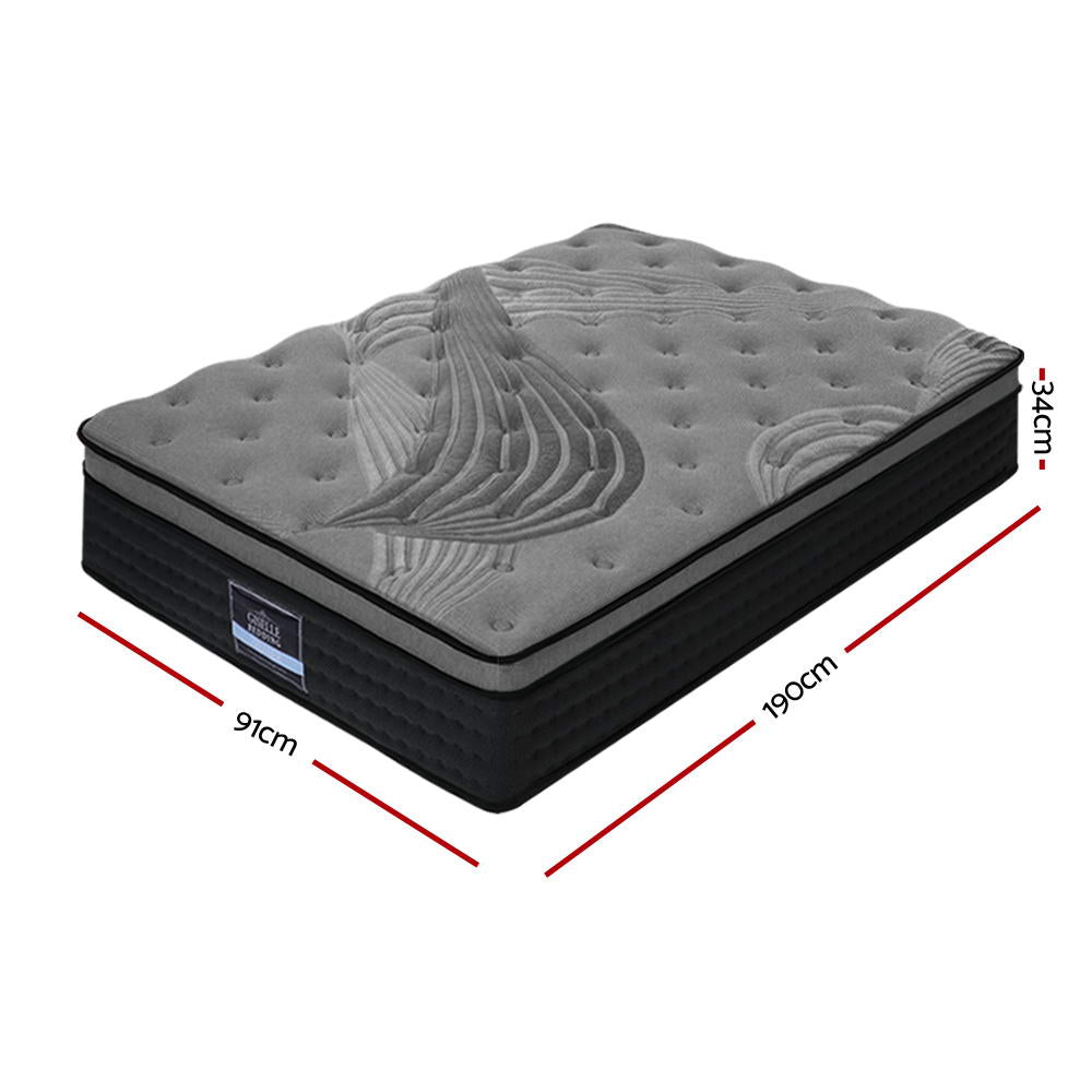Giselle Bedding 34cm Mattress 9 Zone Latex Foam Queen