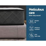 Giselle Bedding 16cm Mattress Tight Top King Single - Top-Down View