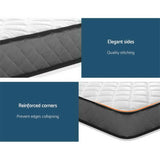Giselle Bedding 16cm Mattress Tight Top King Single - Rear View