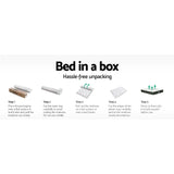 Giselle Bedding 32cm Mattress Euro Top Super King - Rear View