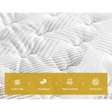 Giselle Bedding 32cm Mattress Euro Top Queen - 45-Degree Angle