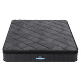 Giselle Bedding Double Mattress 25cm Pocket Spring Latex Euro Top Medium Firm Bed - Front View