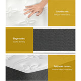 Giselle Bedding 21cm Mattress Tight Top King Single - Rear View