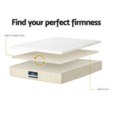 Giselle Bedding 27cm Mattress Double-sided Flippable Layer King Single - 45-Degree Angle