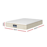 Giselle Bedding 27cm Mattress Double-sided Flippable Layer Queen - Front View
