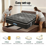 Giselle Bedding 35cm Mattress Graphene Memory Foam Medium Firm Euro Top Mattresses Double - Extra Image