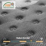 Giselle Bedding 35cm Mattress Graphene Memory Foam Medium Firm Euro Top Mattresses King - Extra Image