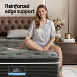 Giselle Bedding 35cm Mattress Graphene Memory Foam Medium Firm Euro Top Mattresses King Single - Extra Image