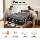 Giselle Bedding 35cm Mattress Graphene Memory Foam Medium Firm Euro Top Mattresses King Single - Extra Image