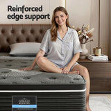 Giselle Bedding 35cm Mattress Graphene Memory Foam Medium Firm Euro Top Mattresses Single