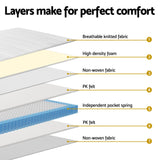 26cm Mattress Bed Giselle King Single - 45-Degree Angle