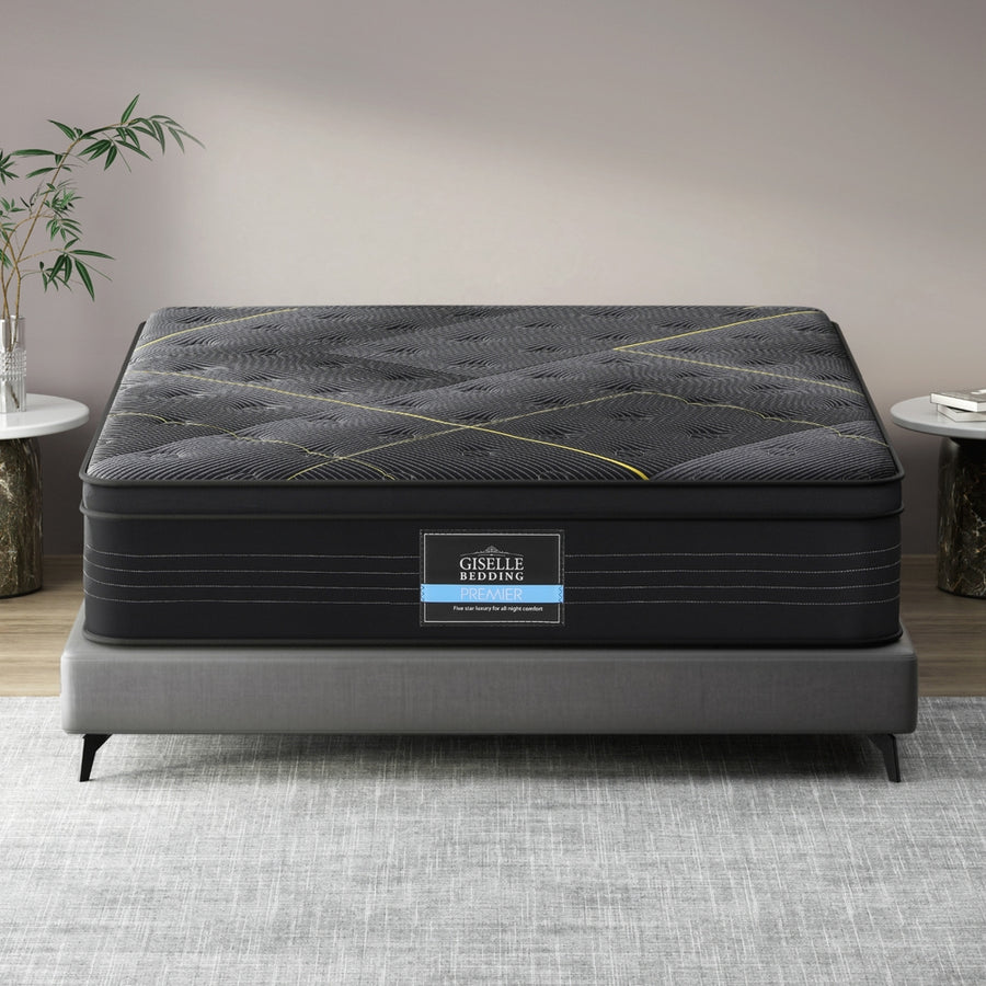 35cm Giselle Mattress King Bed Bamboo Pocket Firm Foam