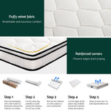 22cm Giselle Mattress Double Size - Rear View