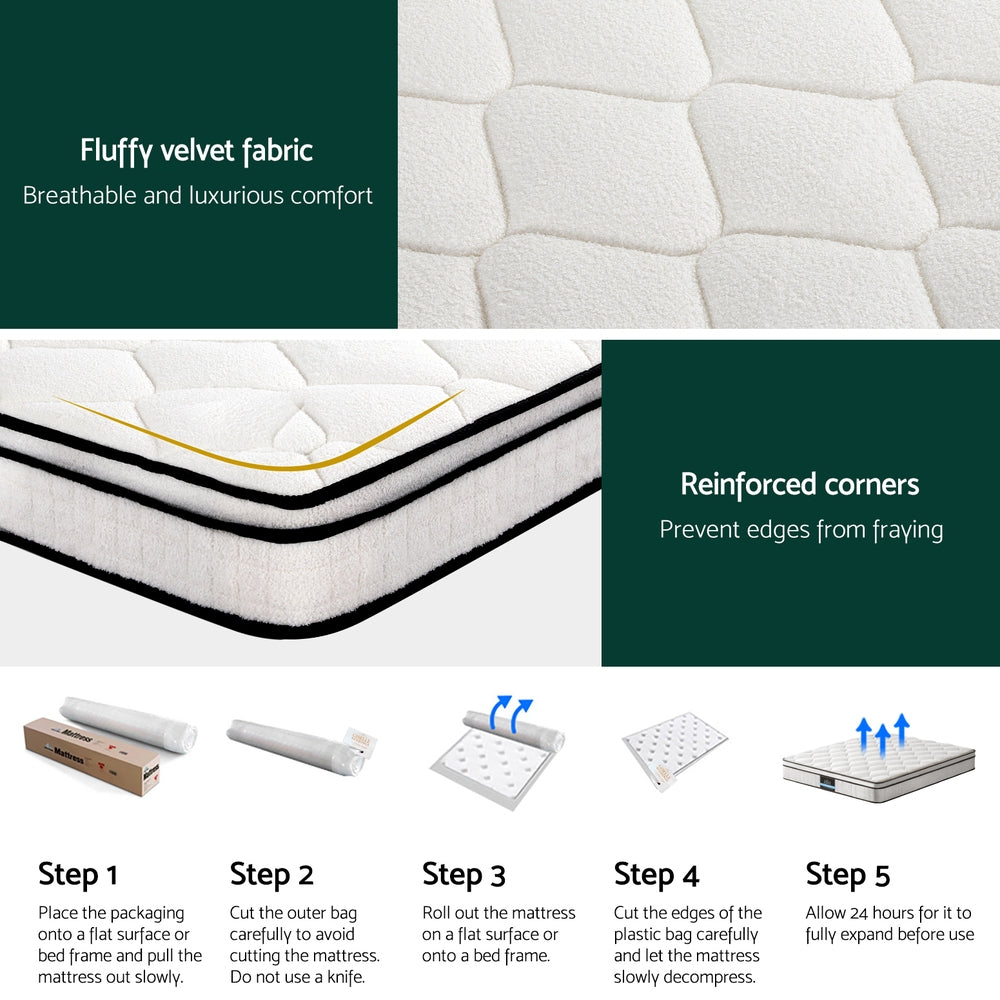 16cm Mattress Giselle Bonnell Spring Double