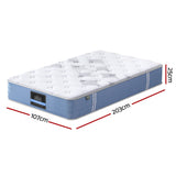 25cm Giselle Mattress King Single Bed Pocket Spring Mattresses - Side View
