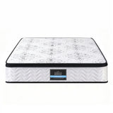 Giselle Bedding 30cm Mattress Pocket Spring Medium Firm Foam Euro Top Queen - Top-Down View
