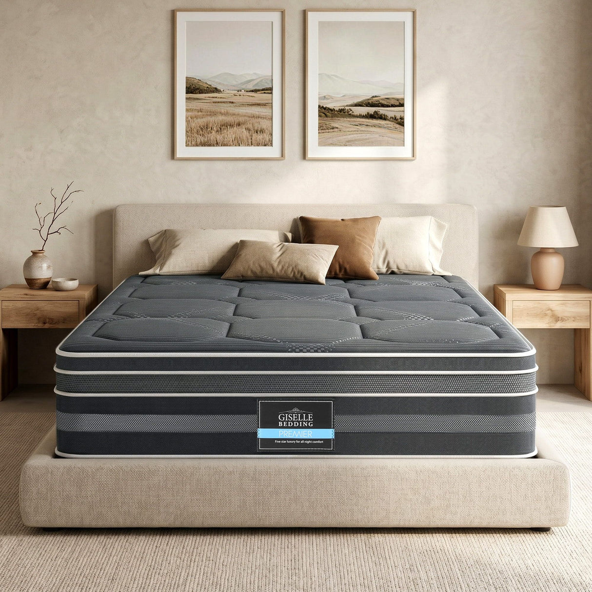 Giselle Bedding 34cm Mattress Cool Gel Memory Foam 7 Zone King