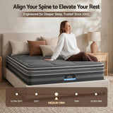 Giselle Bedding 34cm Mattress Cool Gel Memory Foam 7 Zone King