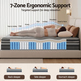 Giselle Bedding 34cm Mattress Cool Gel Memory Foam 7 Zone King - Close-Up Angle