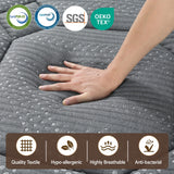 Giselle Bedding 34cm Mattress Cool Gel Memory Foam 7 Zone King - Low Angle