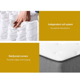 Giselle Bedding 32cm Mattress Euro Top Double - Rear View