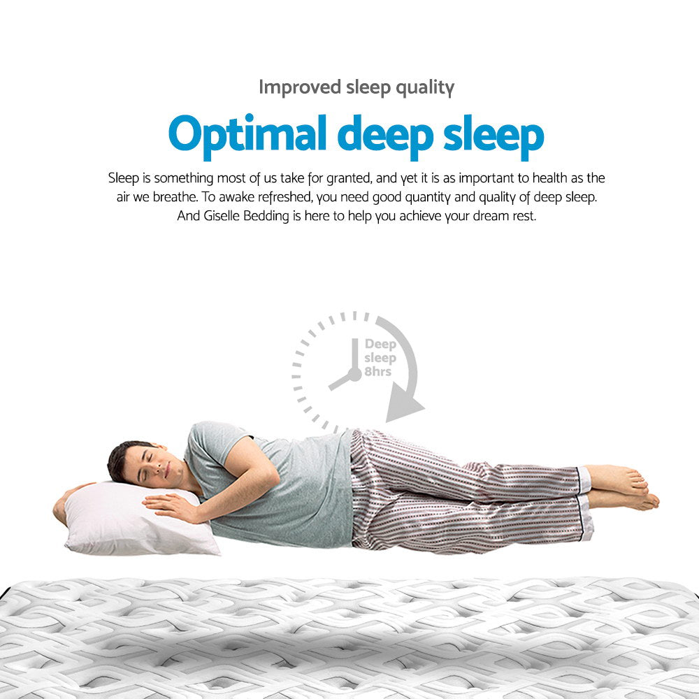Giselle Bedding 34cm Mattress Euro Top Queen