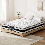 Giselle Bedding 24cm super firm king mattress with Belgium knitted fabric
