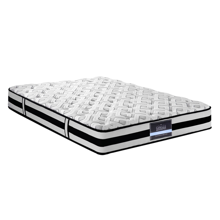 Giselle Bedding 24cm super firm king mattress with Belgium knitted fabric, Belgium knitted fabric cover
