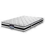 Giselle Bedding 24cm super firm king mattress with Belgium knitted fabric, side handles for positioning