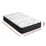 Giselle Bedding 16cm Mattress Medium Firm King Single - Side View