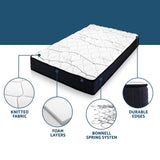 Giselle Bedding 16cm Mattress Medium Firm King Single - 45-Degree Angle
