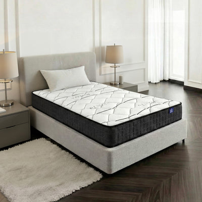 Giselle Bedding Single Bonnell Spring Mattress, 16cm, Medium Firm