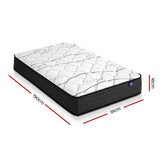 Giselle Bedding 16cm Mattress Medium Firm Single - Side View