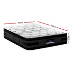 Giselle Bedding king flippable mattress, 36cm cool gel memory foam with pocket springs, egg-shaped foam side