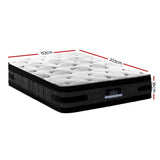 Giselle Bedding 36cm Mattress Cool Gel Memory Foam Queen - Side View
