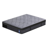 Levitex king Mattress 33 cm 7-Zone Pocket Spring 8.0 Extra Firm with Dual-Row Edge Support & Breathable Knit Cover - Top-Down View