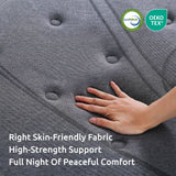 Levitex Single Mattress 33 cm 7-Zone Pocket Spring 8.0 Extra Firm with Dual-Row Edge Support & Breathable Knit Cover - Low Angle