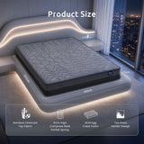 Levitex King Mattress 25 cm Hybrid Pocket Spring with 4cm Egg Crate Foam for Deep Sleep Bamboo Charcoal Fabric - Side View