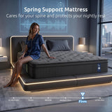 Levitex Double Mattress 34 cm 5-Zone Pressure Relief  Pocket Spring with Reinforced Edge Support & Breathable Gel Memory Foam Hybrid Mattress - 45-Degree Angle