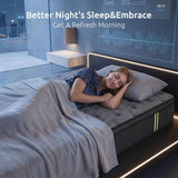 Levitex Single Mattress 34 cm 5-Zone Pressure Relief  Pocket Spring with Reinforced Edge Support & Breathable Gel Memory Foam Hybrid Mattress - Extra Image